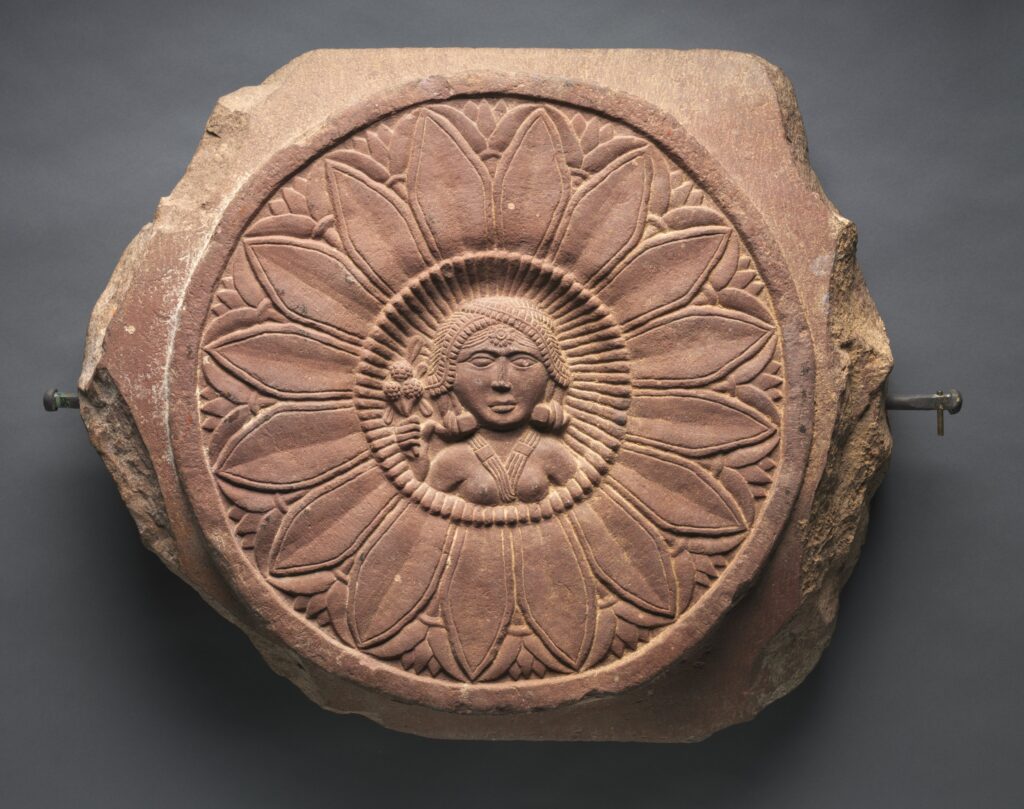 Double-Faced Crossbar from a Railing: Female Figure (verso)