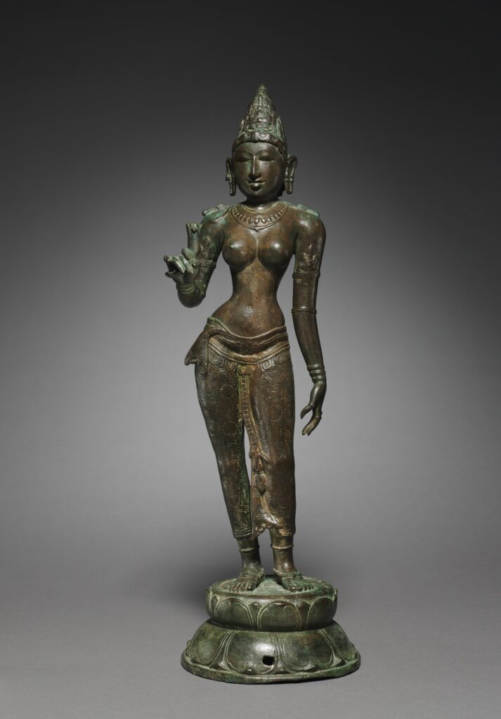 Goddess Holding a Lotus