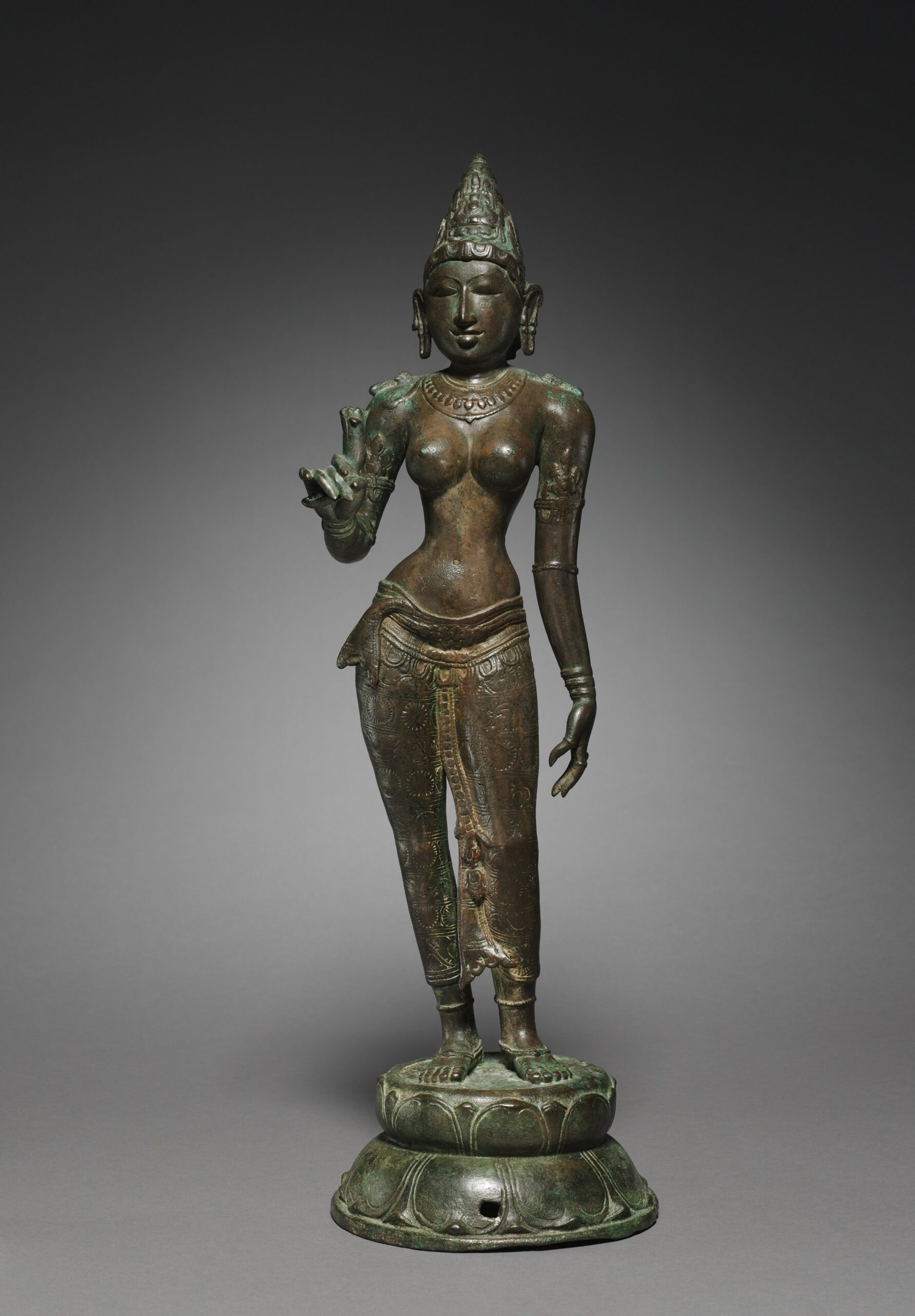 lotus, chola bronze, c. 950
