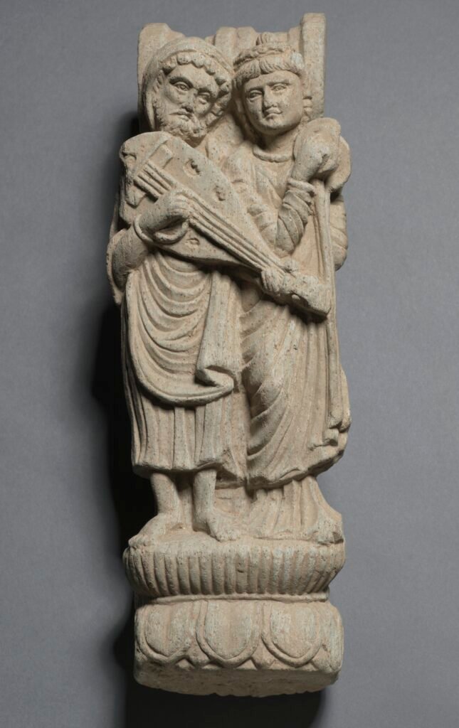 Bracket with Two Musicians