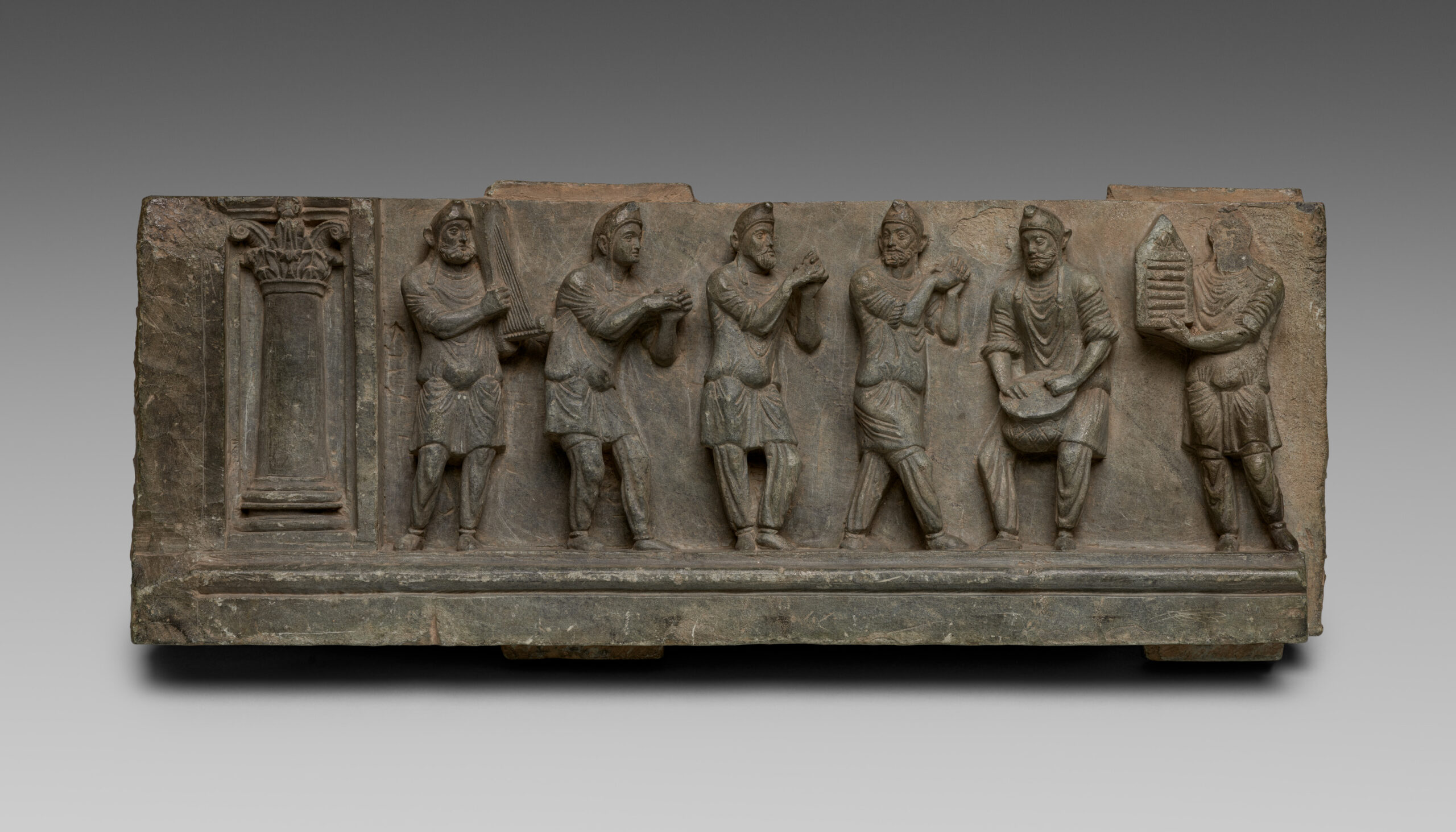 Dancers and Musicians from Phrygia, gandhara, 1–100 CE
