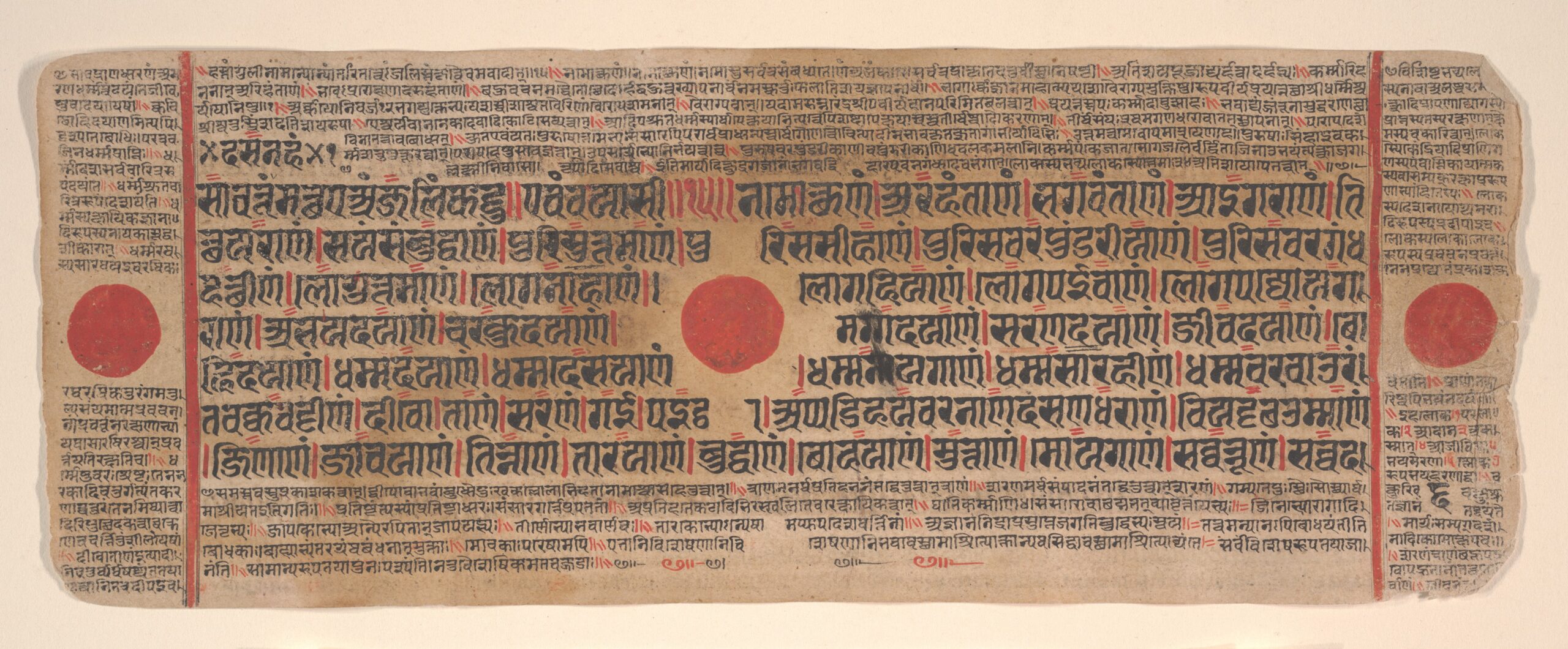 Leaf from a Kalpa Sutra (Jain Book of Rituals), kalpasutra, 15th century