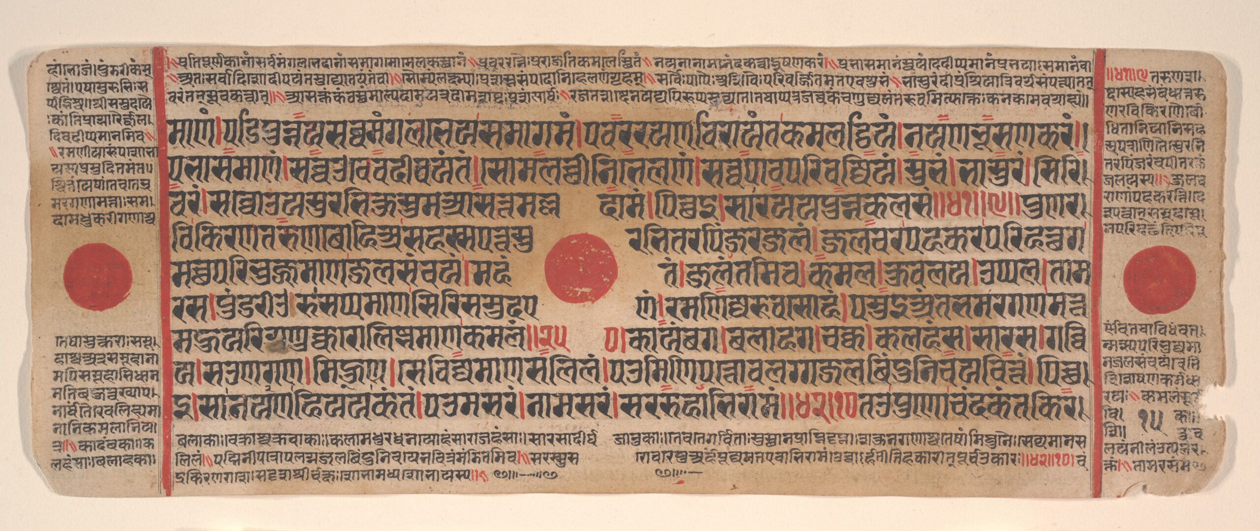 Leaf from a Kalpa Sutra (Jain Book of Rituals), kalpasutra, 15th century