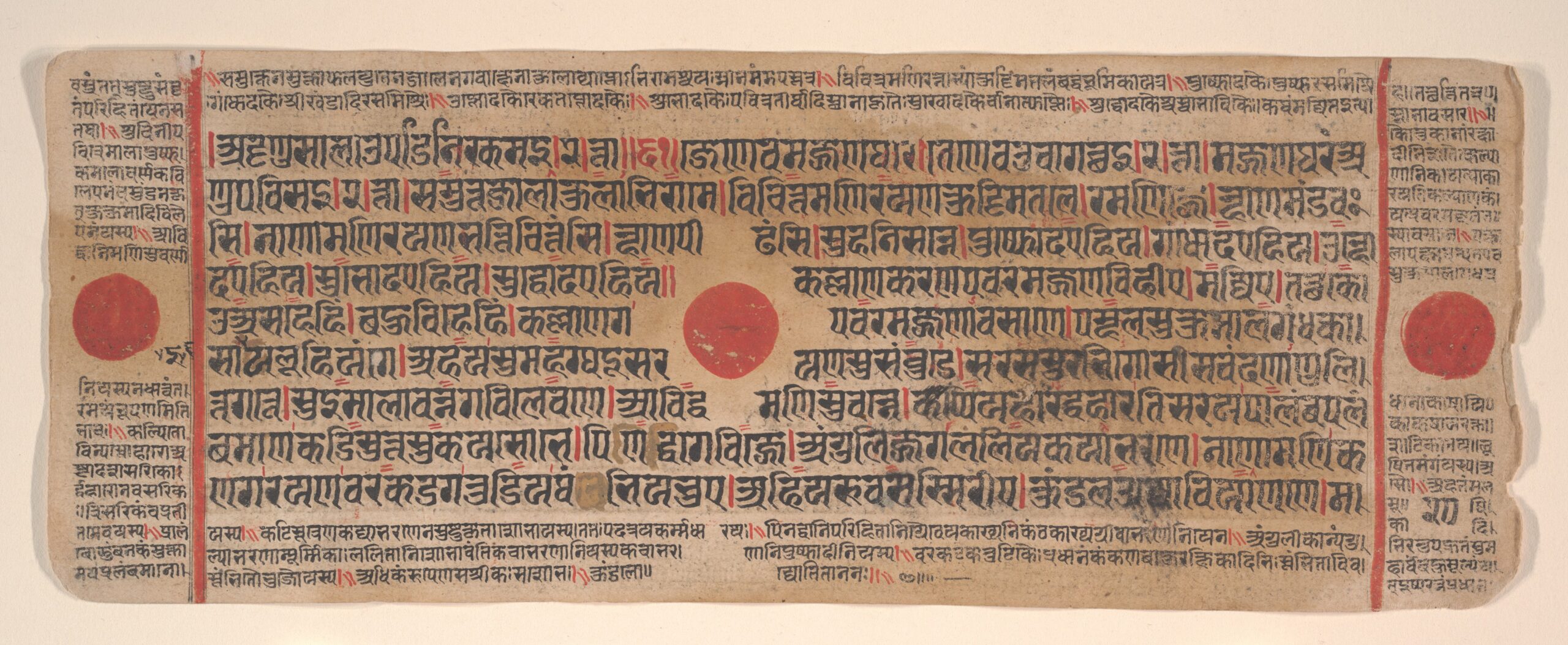 Leaf from a Kalpa Sutra (Jain Book of Rituals), kalpasutra, 15th century
