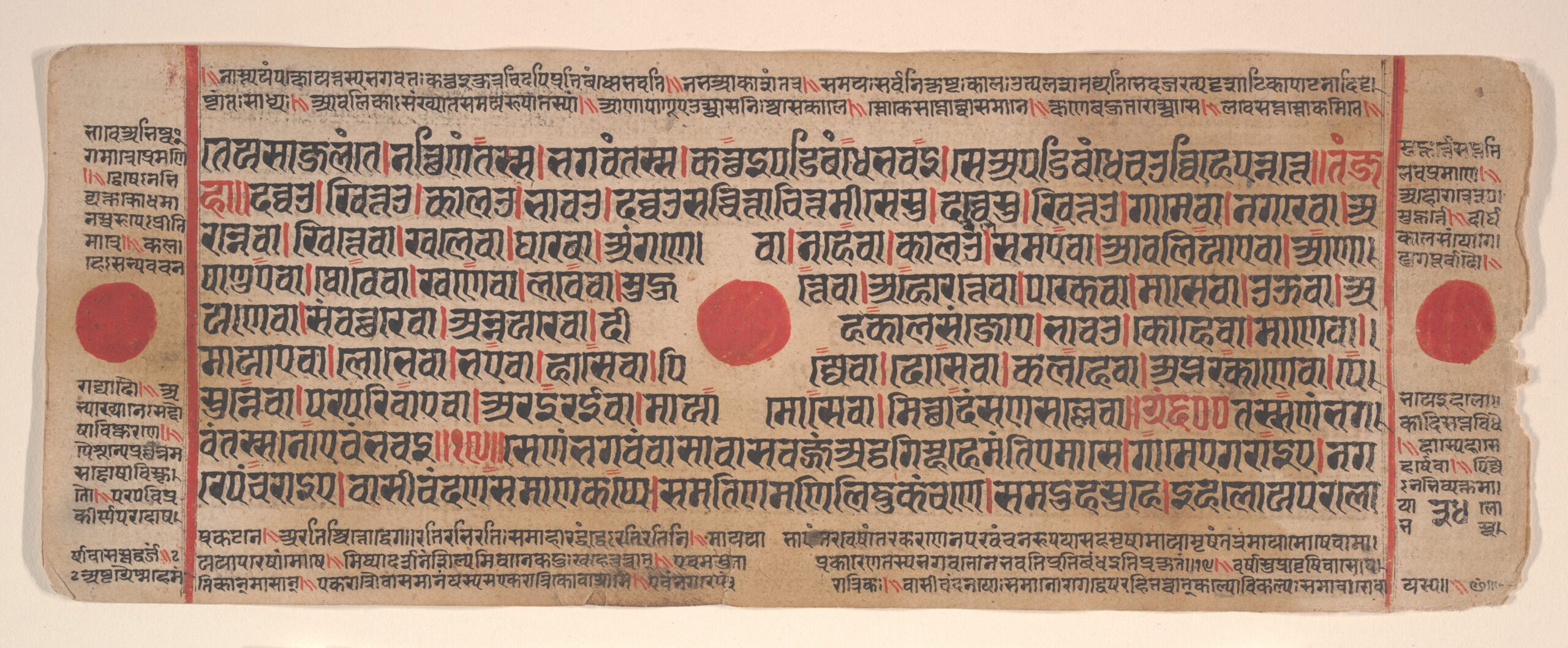 Leaf from a Kalpa Sutra (Jain Book of Rituals), kalpasutra, 15th century