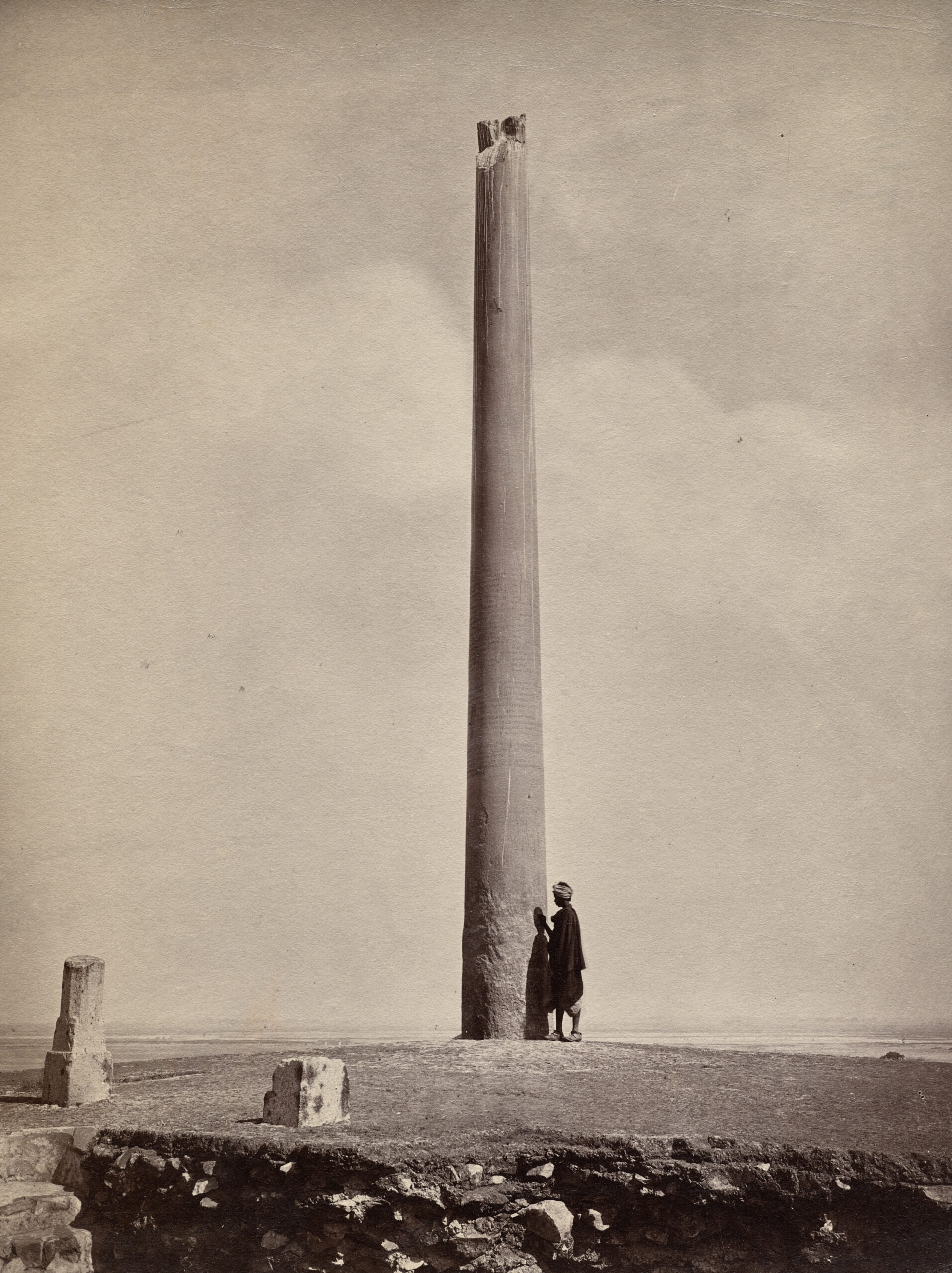 Ashoka Pillar moved to its present position by Feroz Shah, mauryan, 1870s-1880s (?)