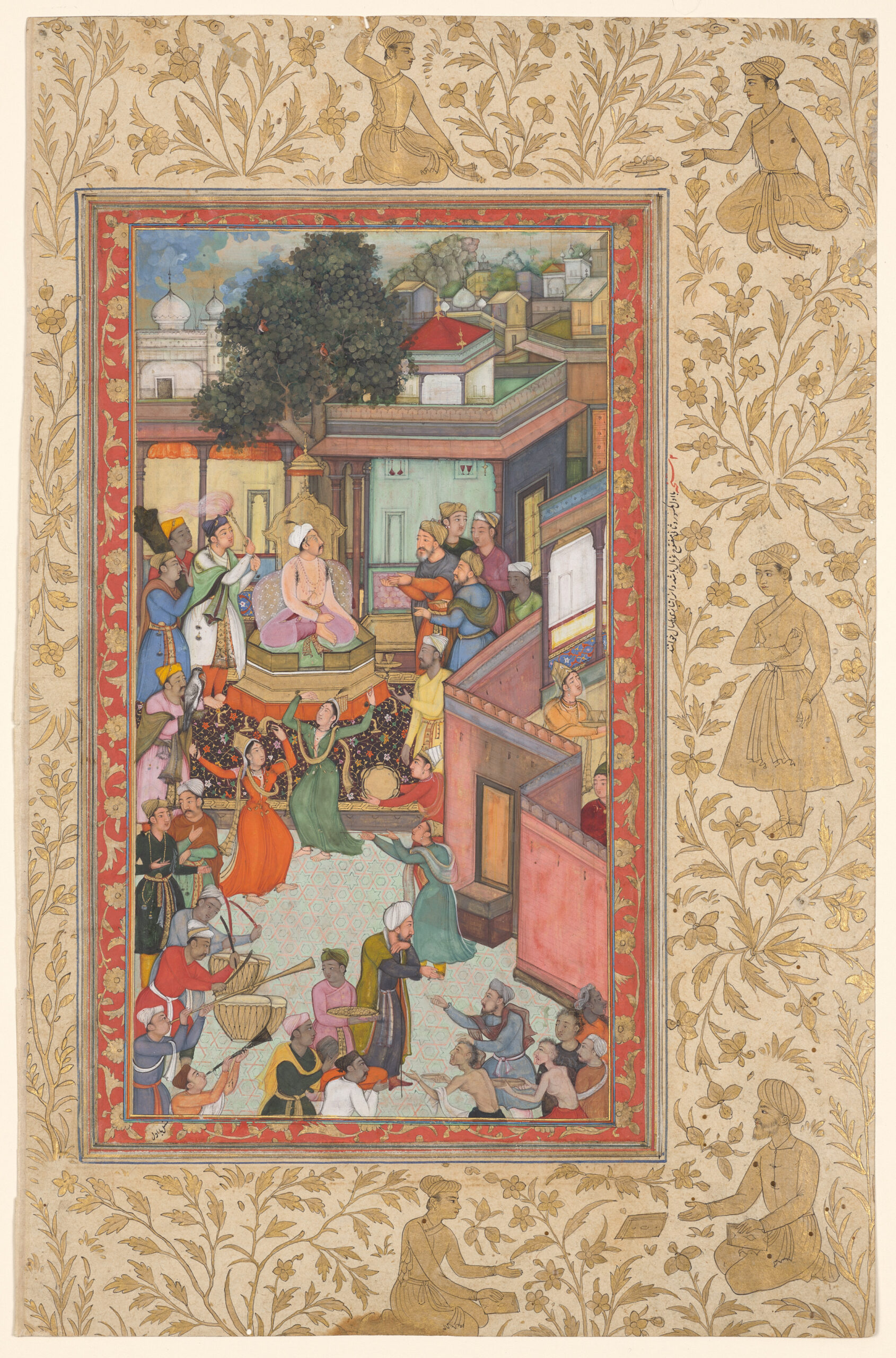 Circumcision ceremony for Akbar’s sons, painting 126 from an Akbar-nama (Book of Akbar) of Abu’l Fazl (Indian, 1551–1602), mughal, c. 1602–3