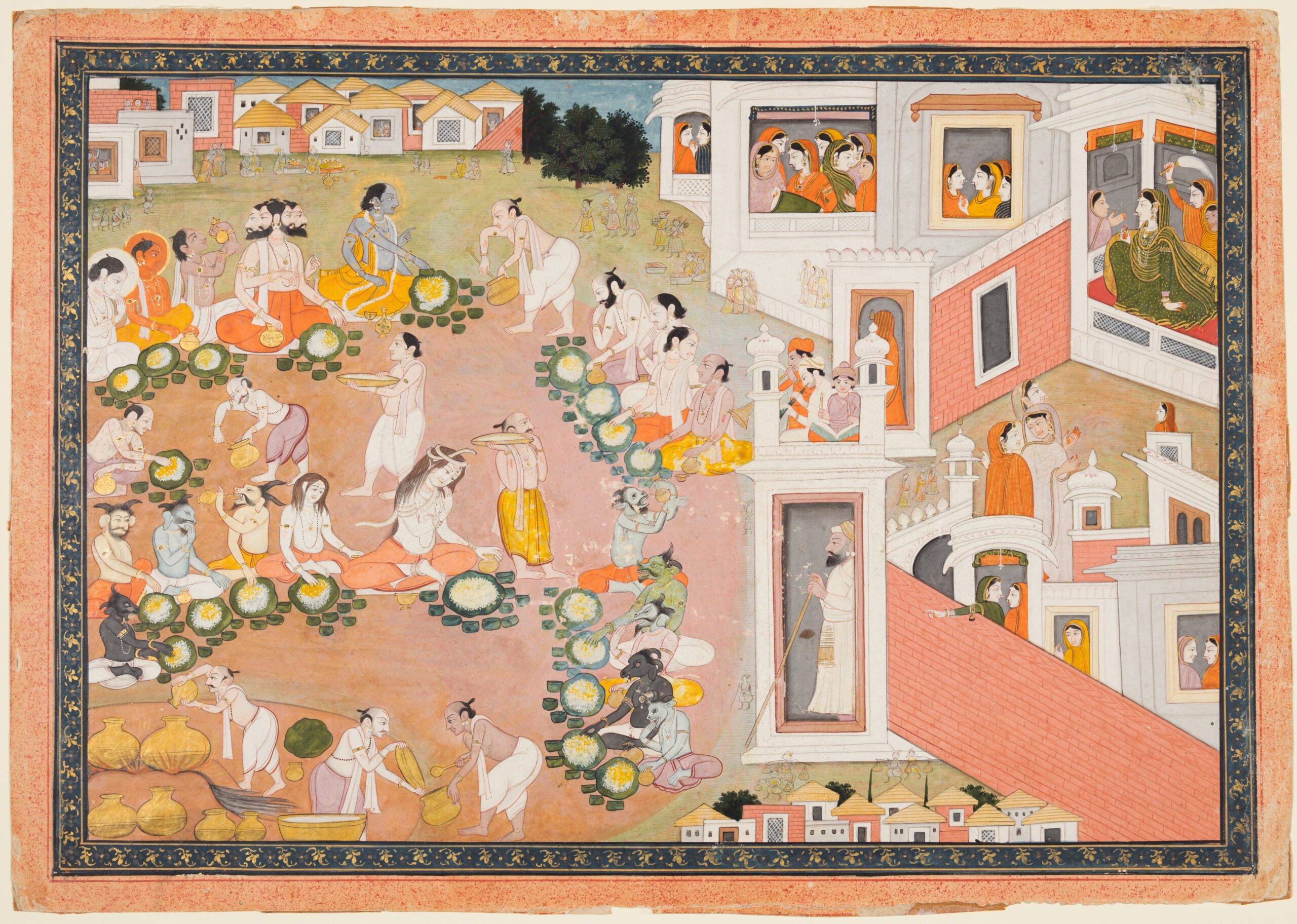 vishnu, pahari, c. 1810