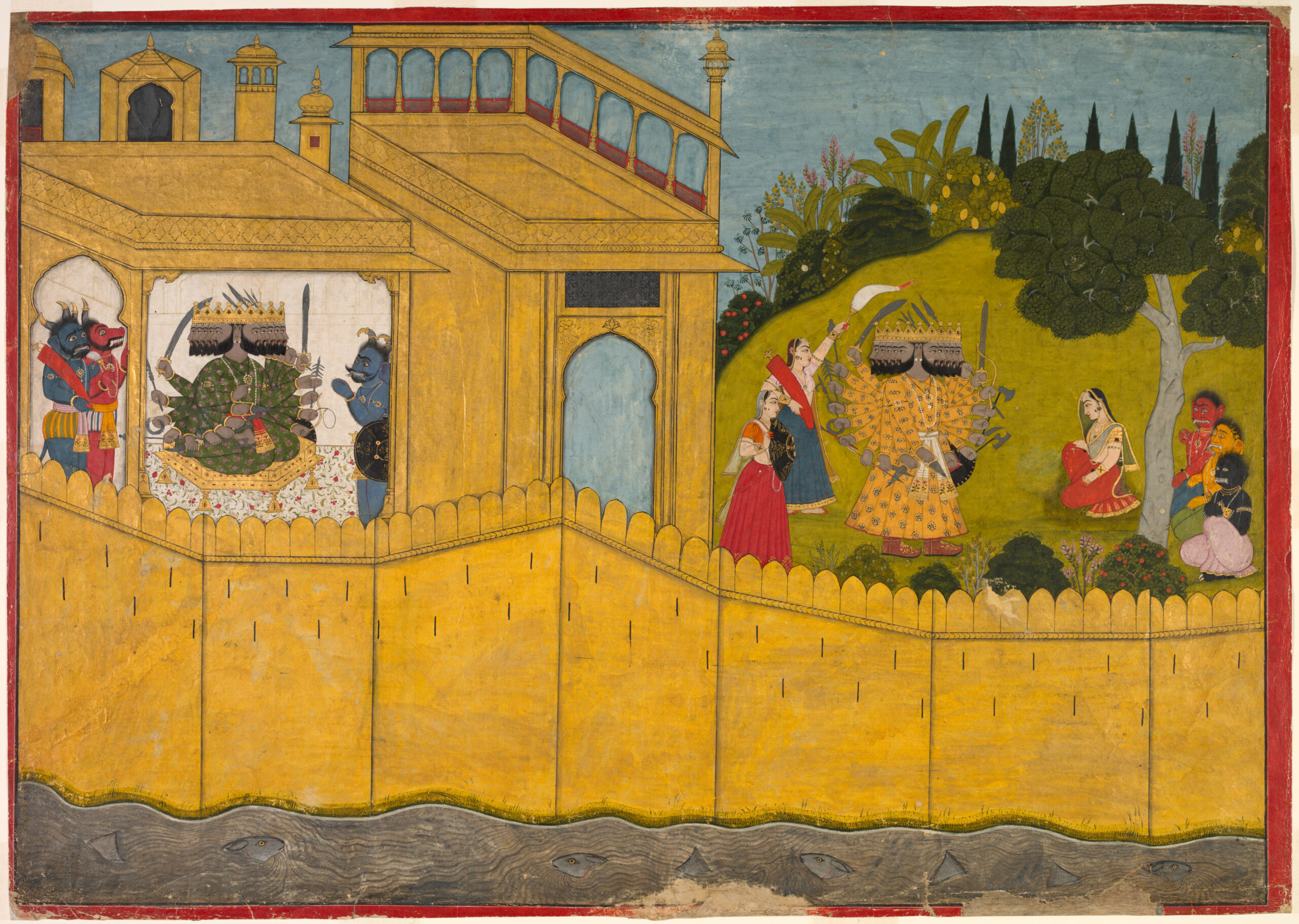 rama, pahari, c. 1725