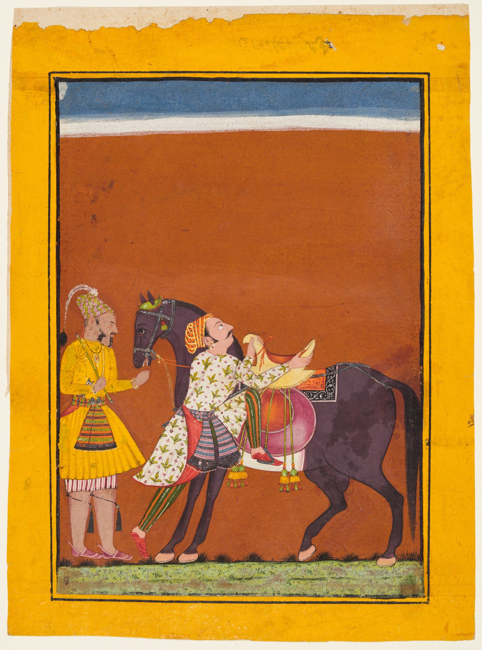 Sindhu (Saindhava) Ragaputra of Shri Raga, from a Ragamala, pahari, c. 1680–90