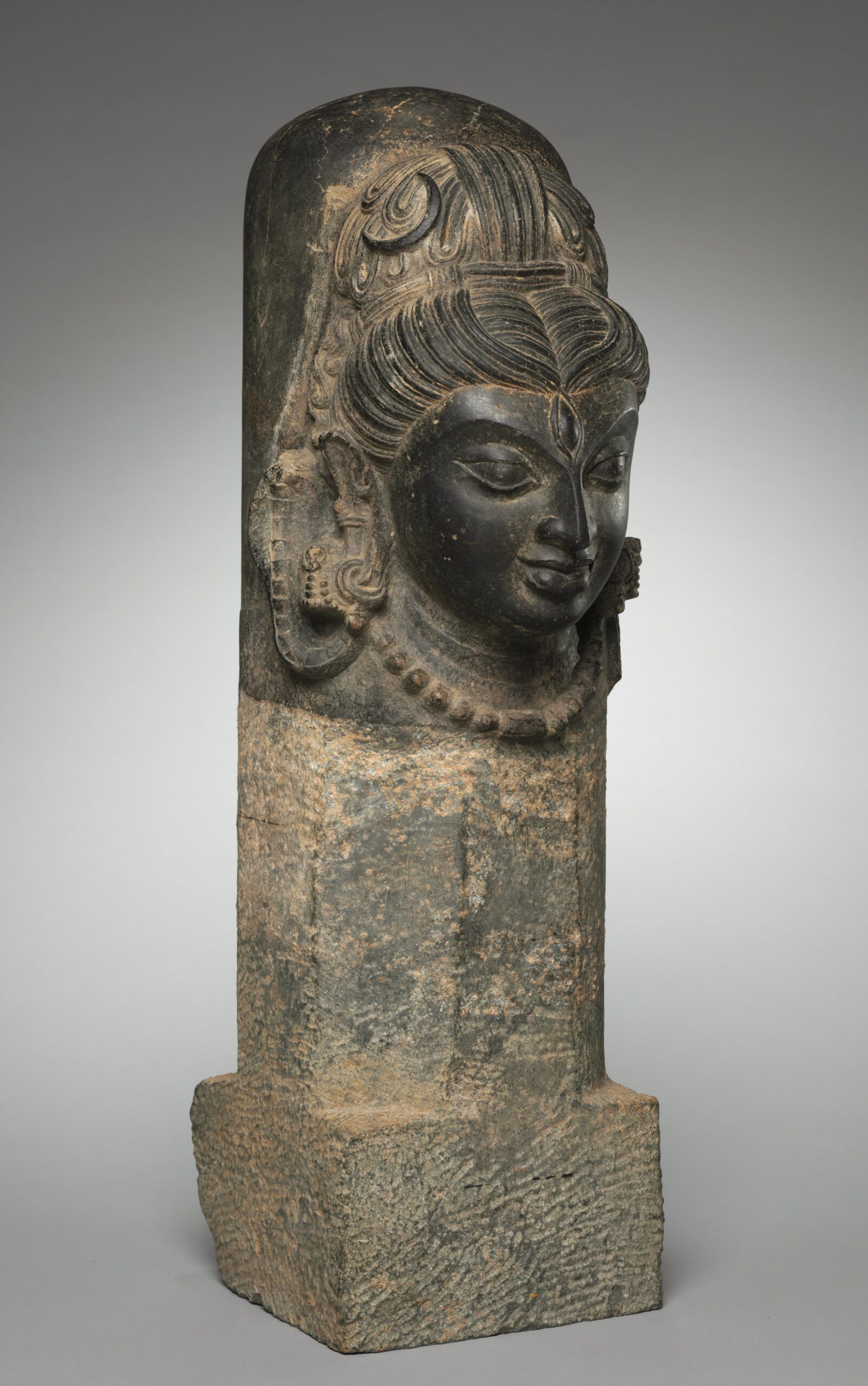 One-Faced Linga (Ekamukhalinga), pala, 600s–700s