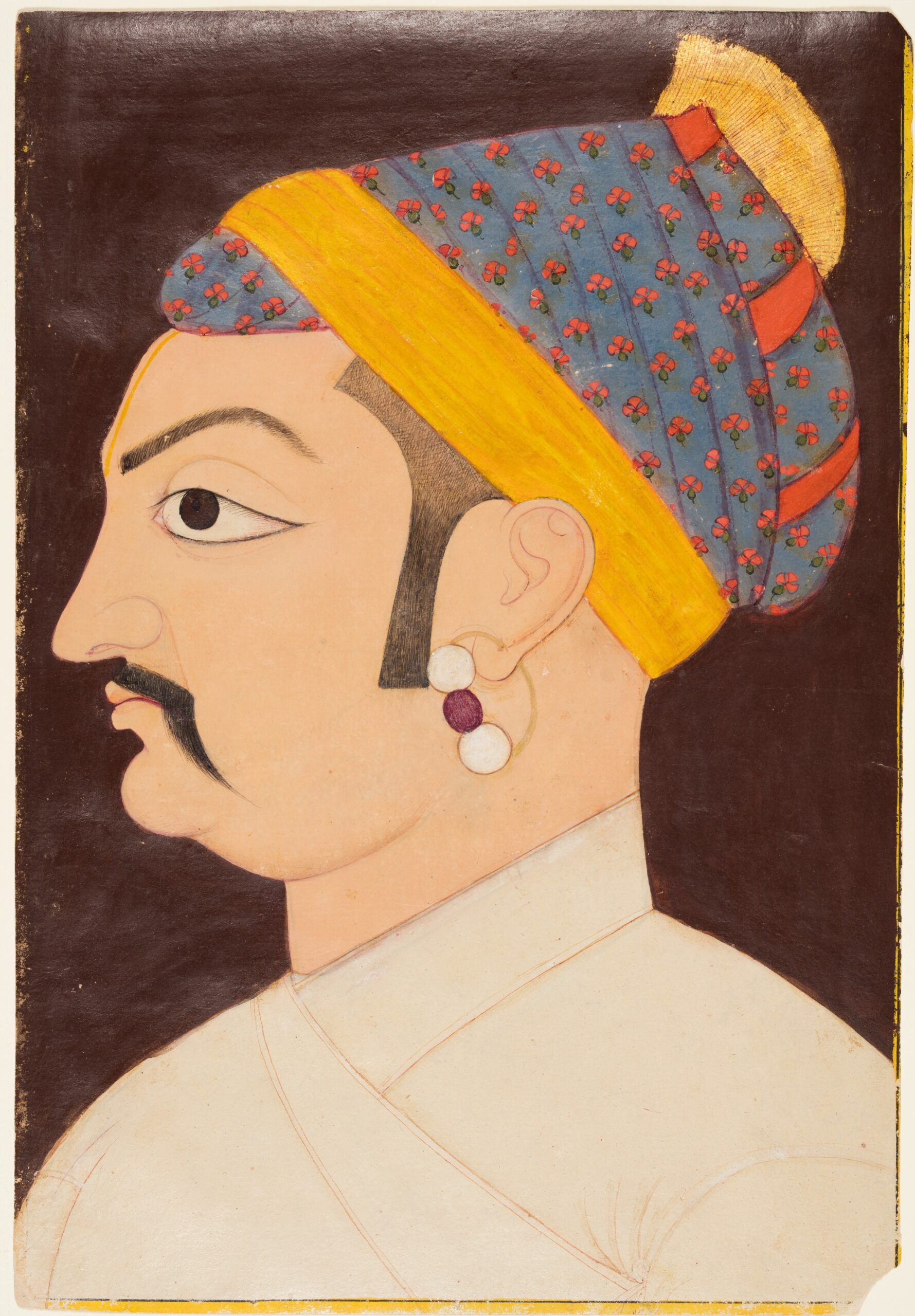 Portrait of Rao Shiv Singh Chandrawat, rajput, c. 1720