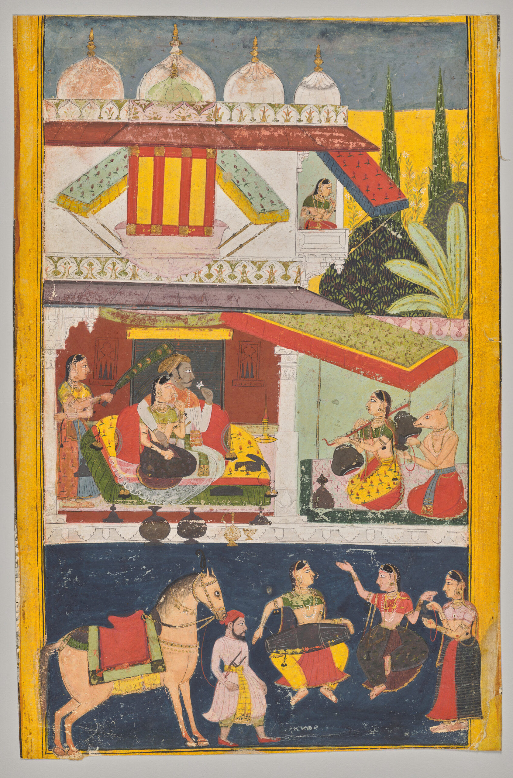 Shri Raga, from a Ragamala, rajput, c. 1695