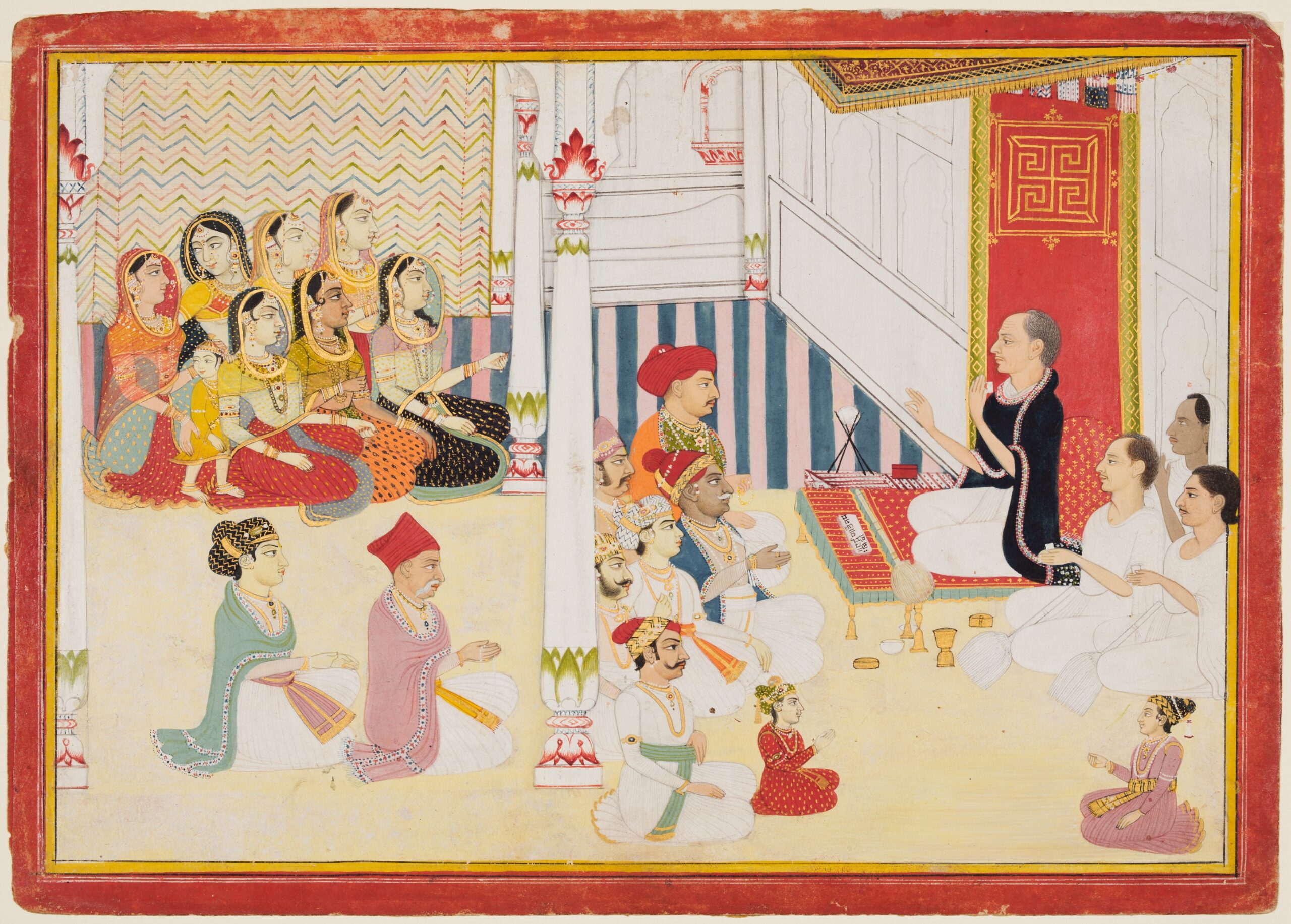 Shvetambara Jain Teacher Giving Instruction, rajput, c. 1750–60