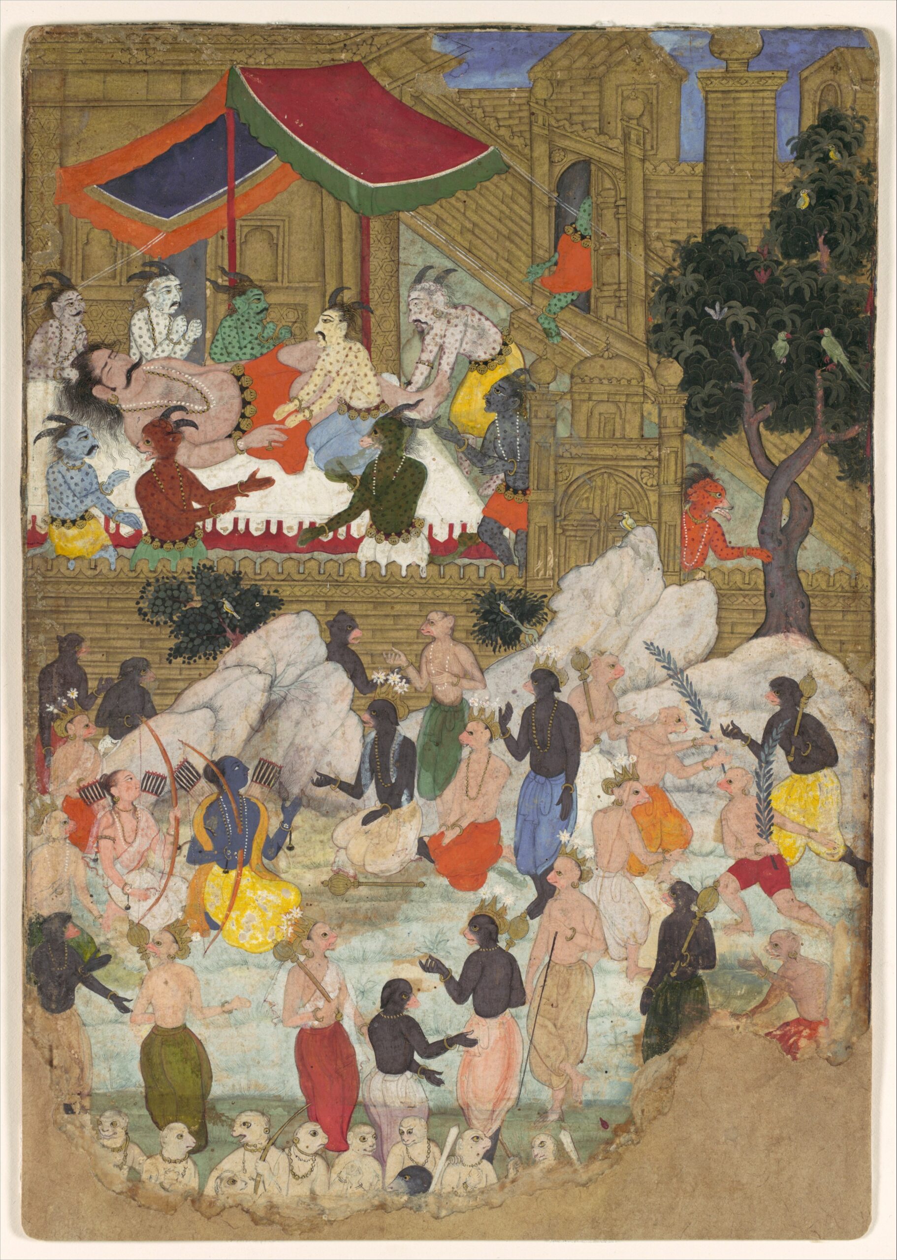 rama, ramayana, ca. 1605