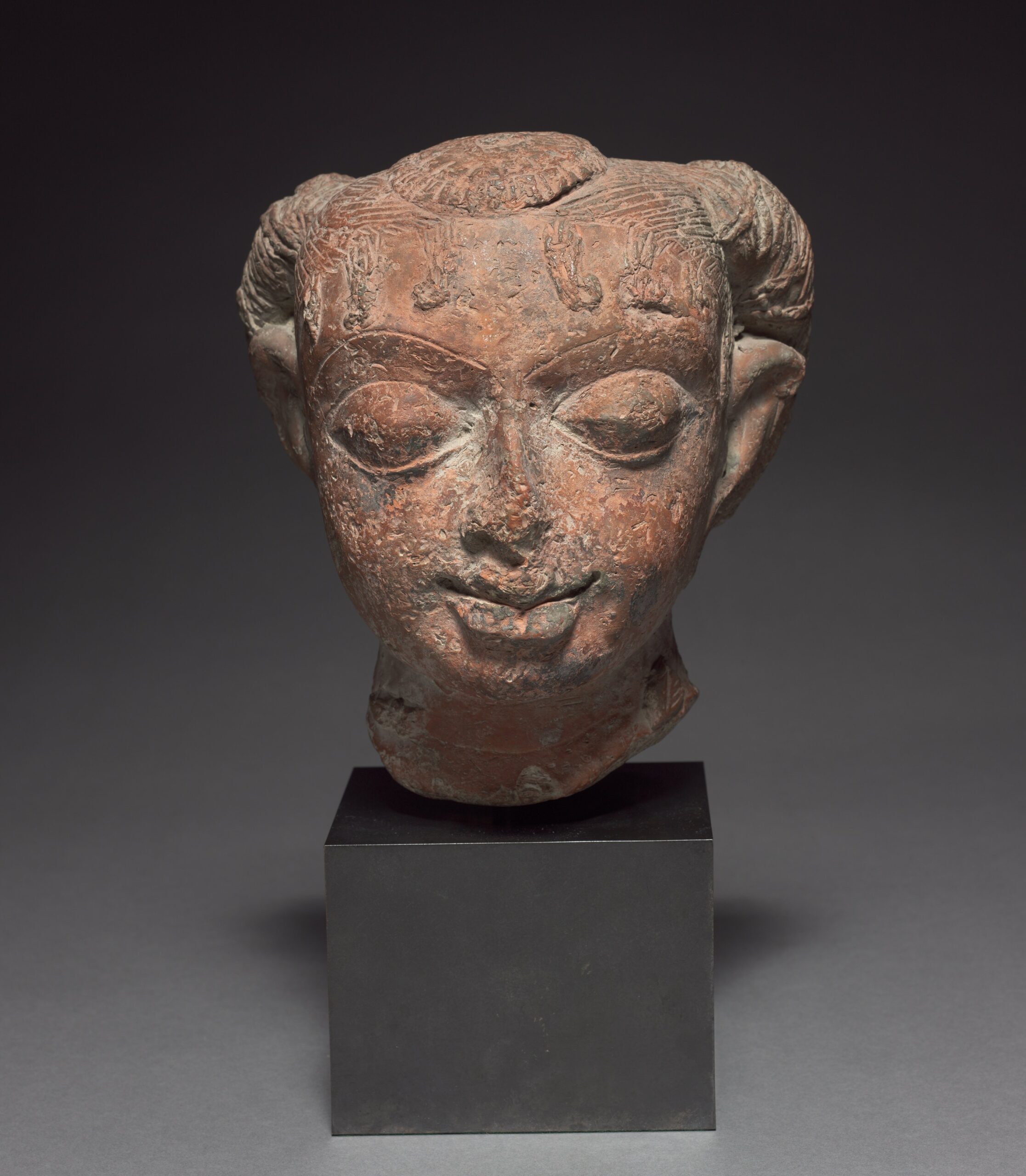 Female Head, terracotta, 400s–500s CE