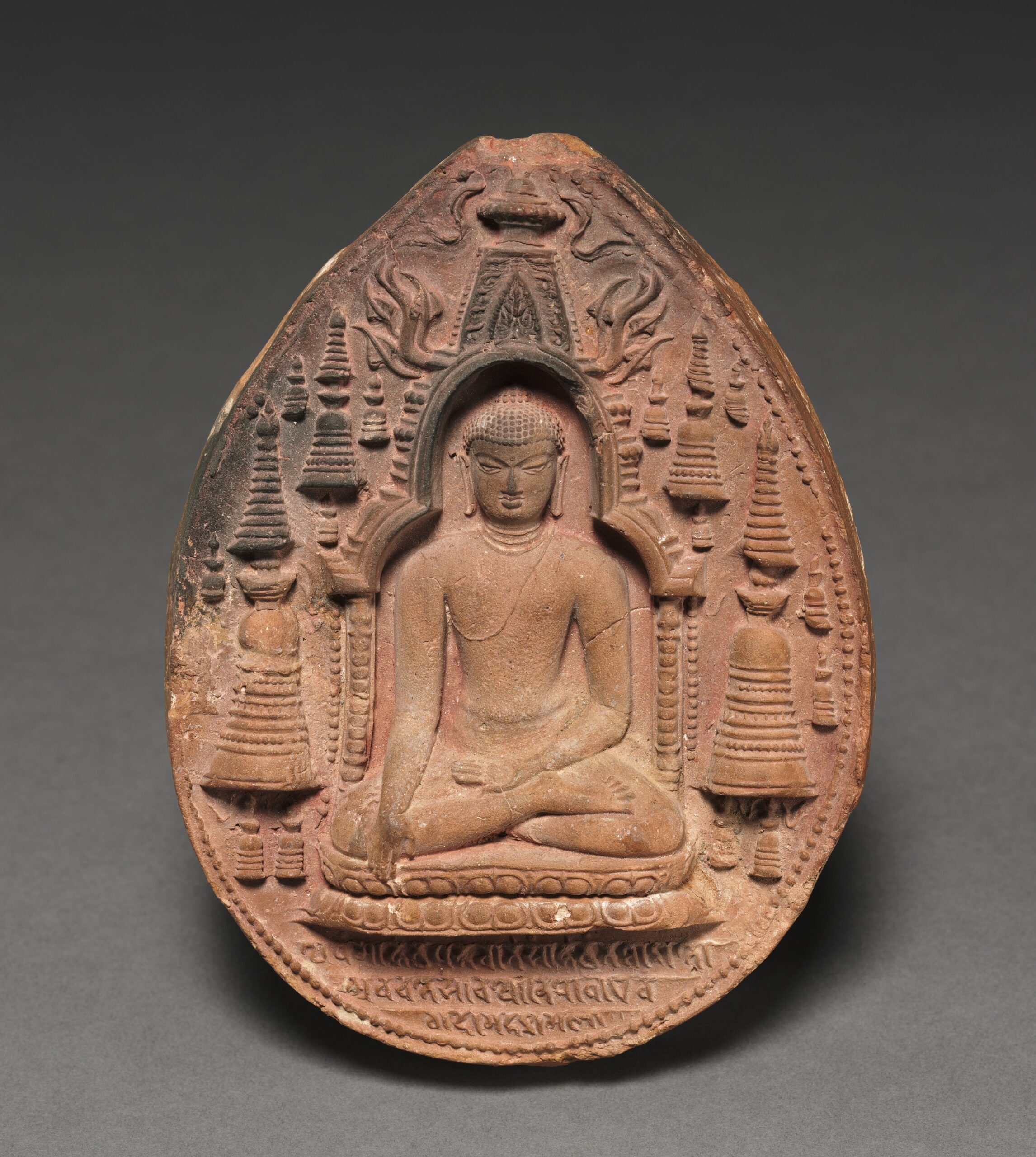 buddha, terracotta, 800s