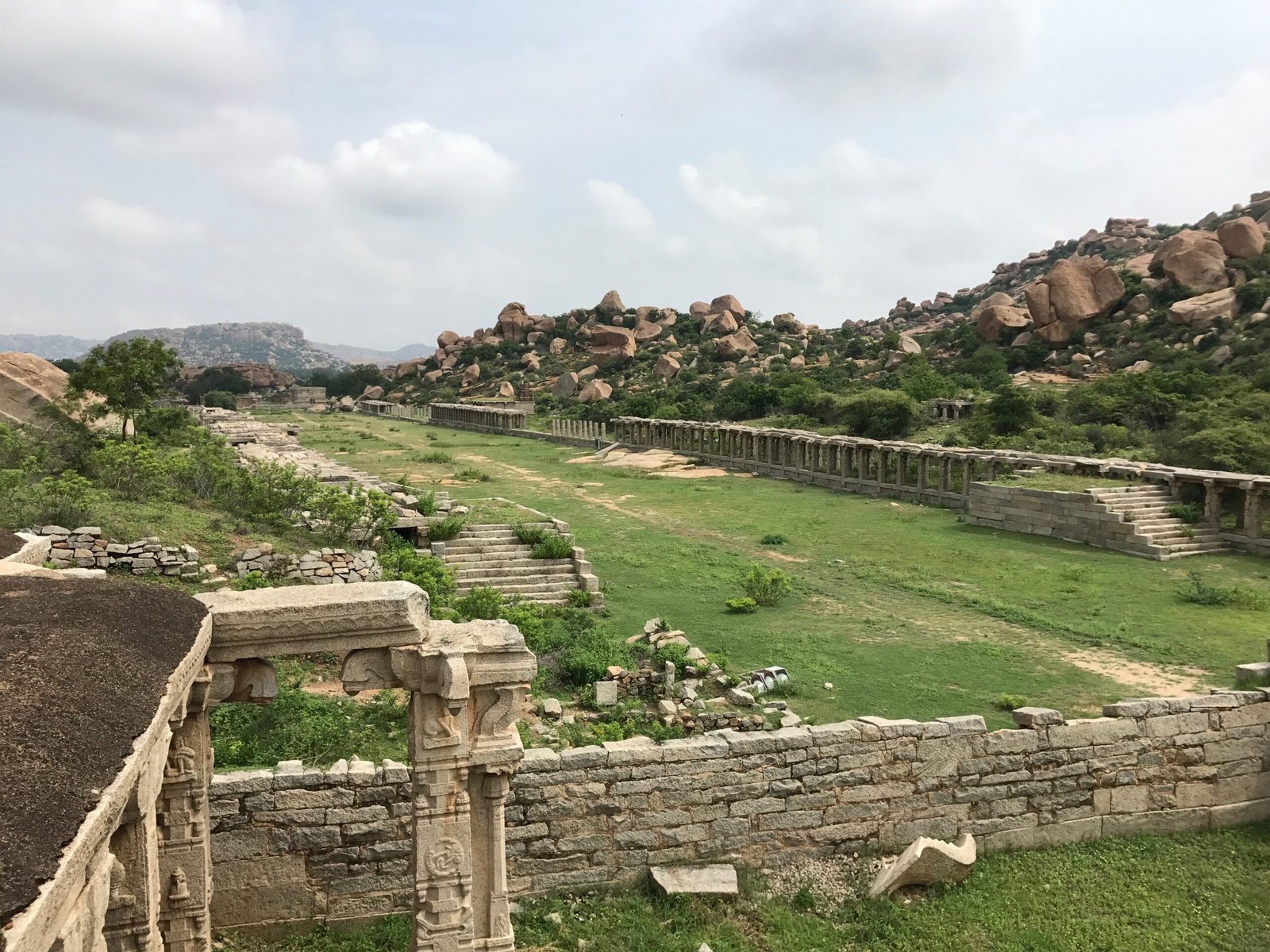 15th-16th century ruins of market and Vaishnavism Achyutaraya Tiruvengalanatha temple, Hampi Hindu monuments Karnataka 3, vijayanagara