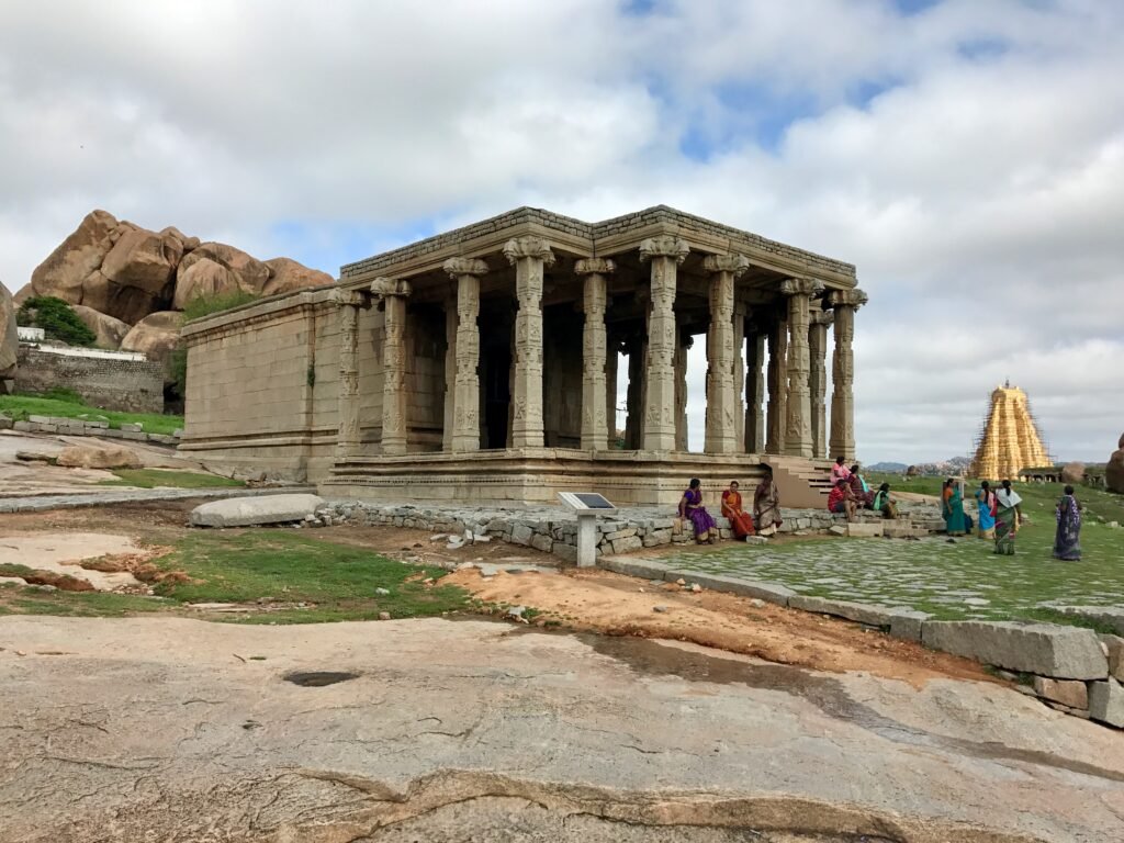 15th century Kadalekalu Ganesha Temple, Hampi Hindu monuments Karnataka