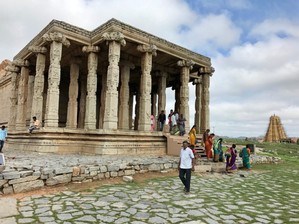 15th century Kadalekalu Ganesha Temple, Hampi Hindu monuments Karnataka 2