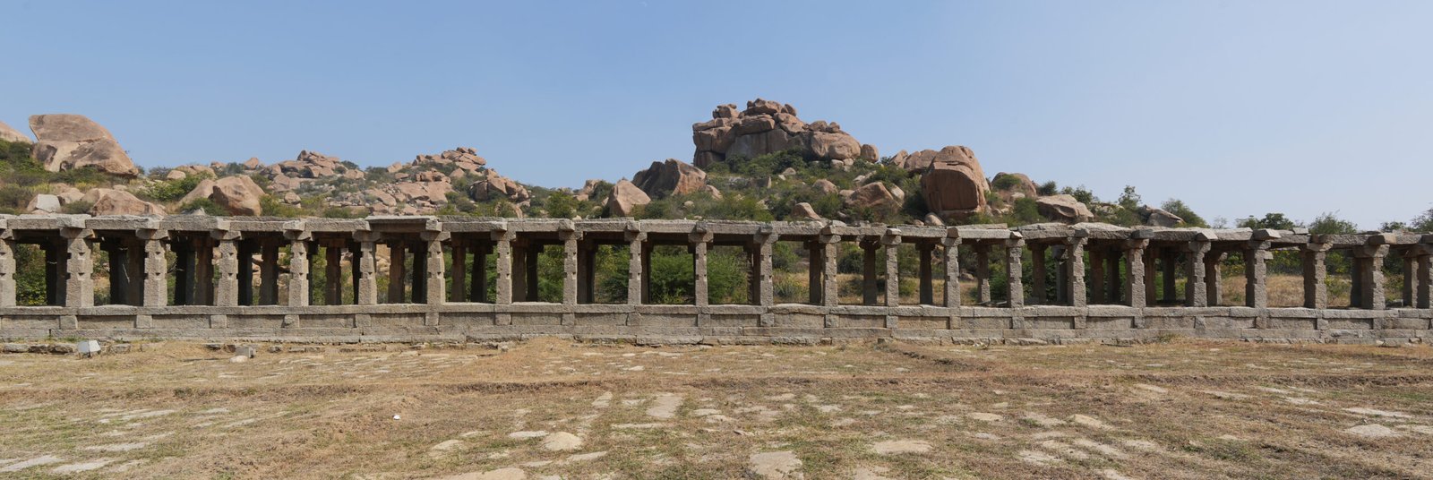 Achyutaraya Temple - Access Road Columns, vijayanagara