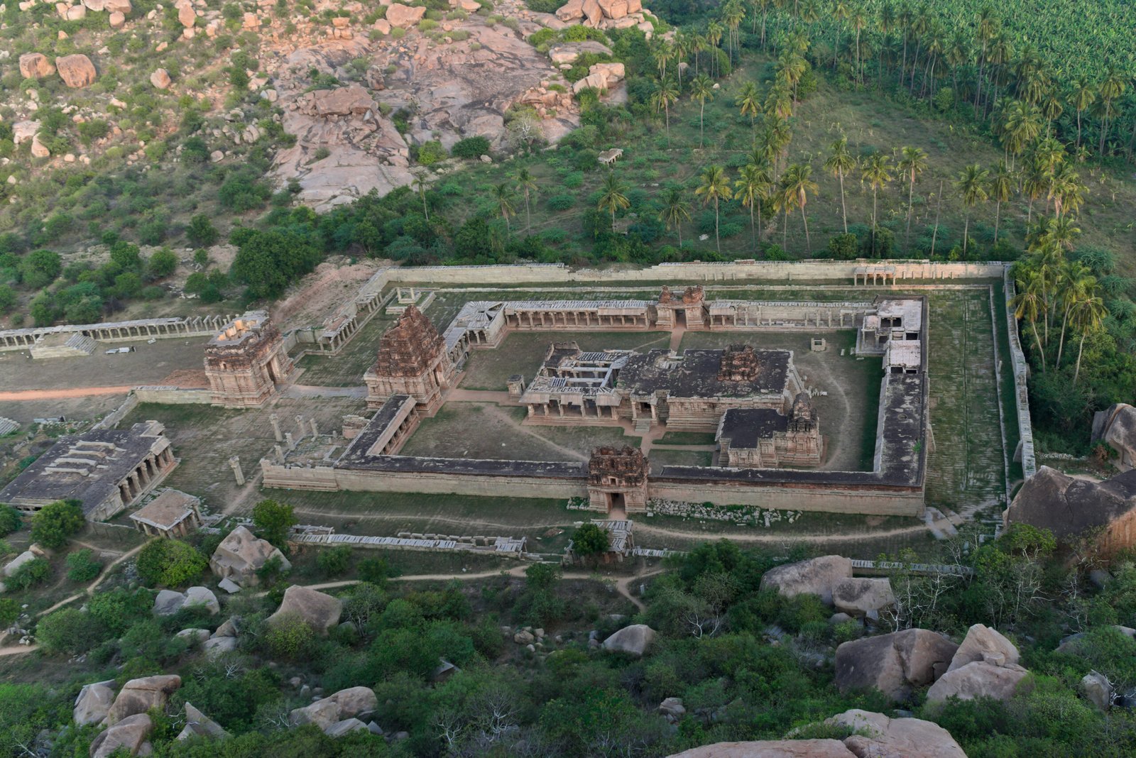 The Achyutaraya Temple from Matanga hilltop, Hampi, vijayanagara
