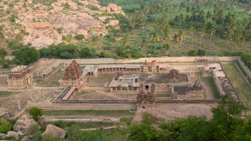The Achyutaraya Temple from Matanga hilltop, Hampi 01