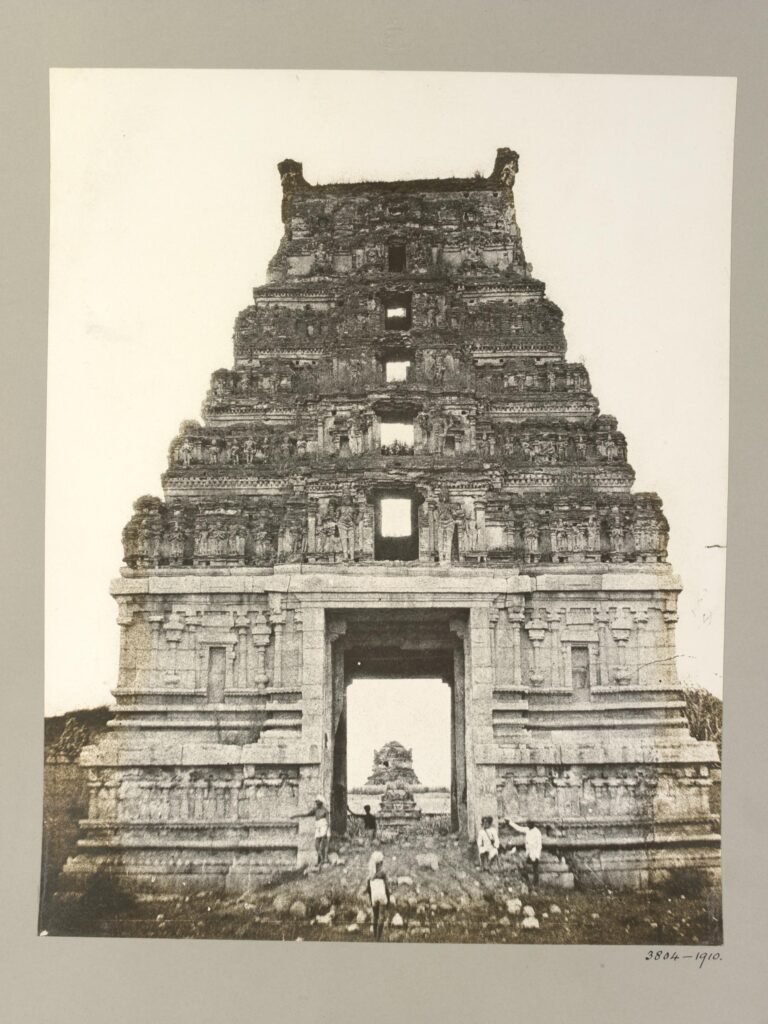 Eastern Gopura, Pattabhirama temple complex 1856 photo