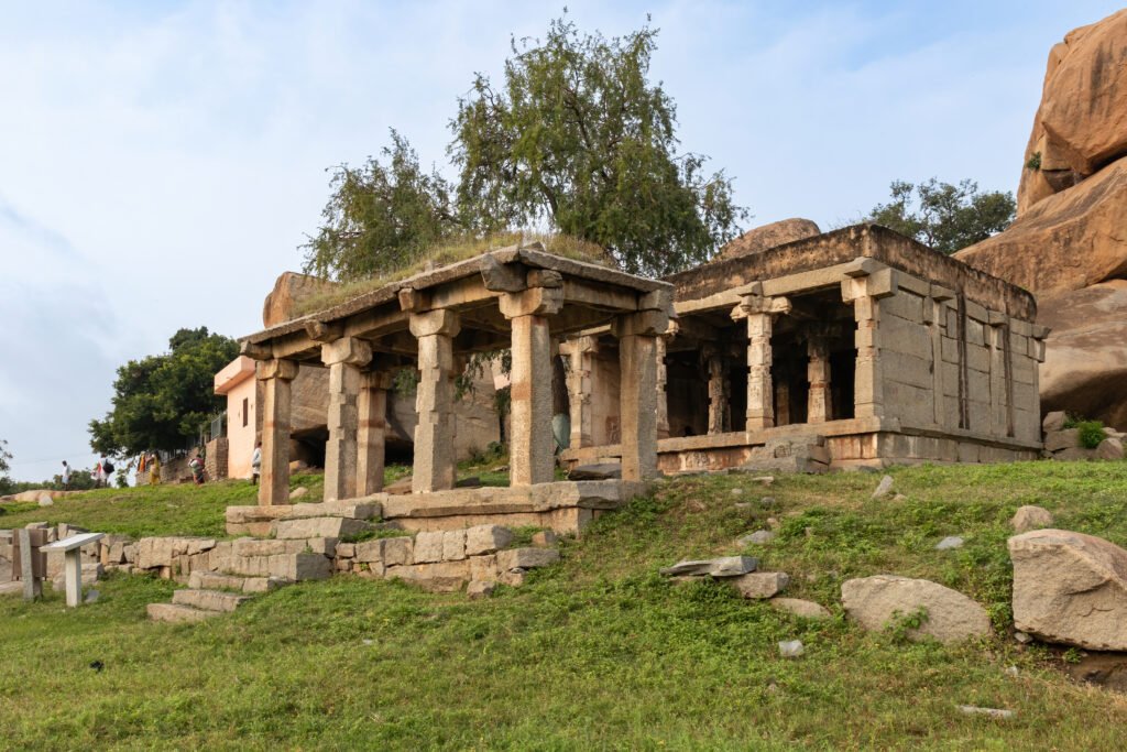 Harihara Temple behind Kadalekalu Ganesha Temple on Hemakunta hill