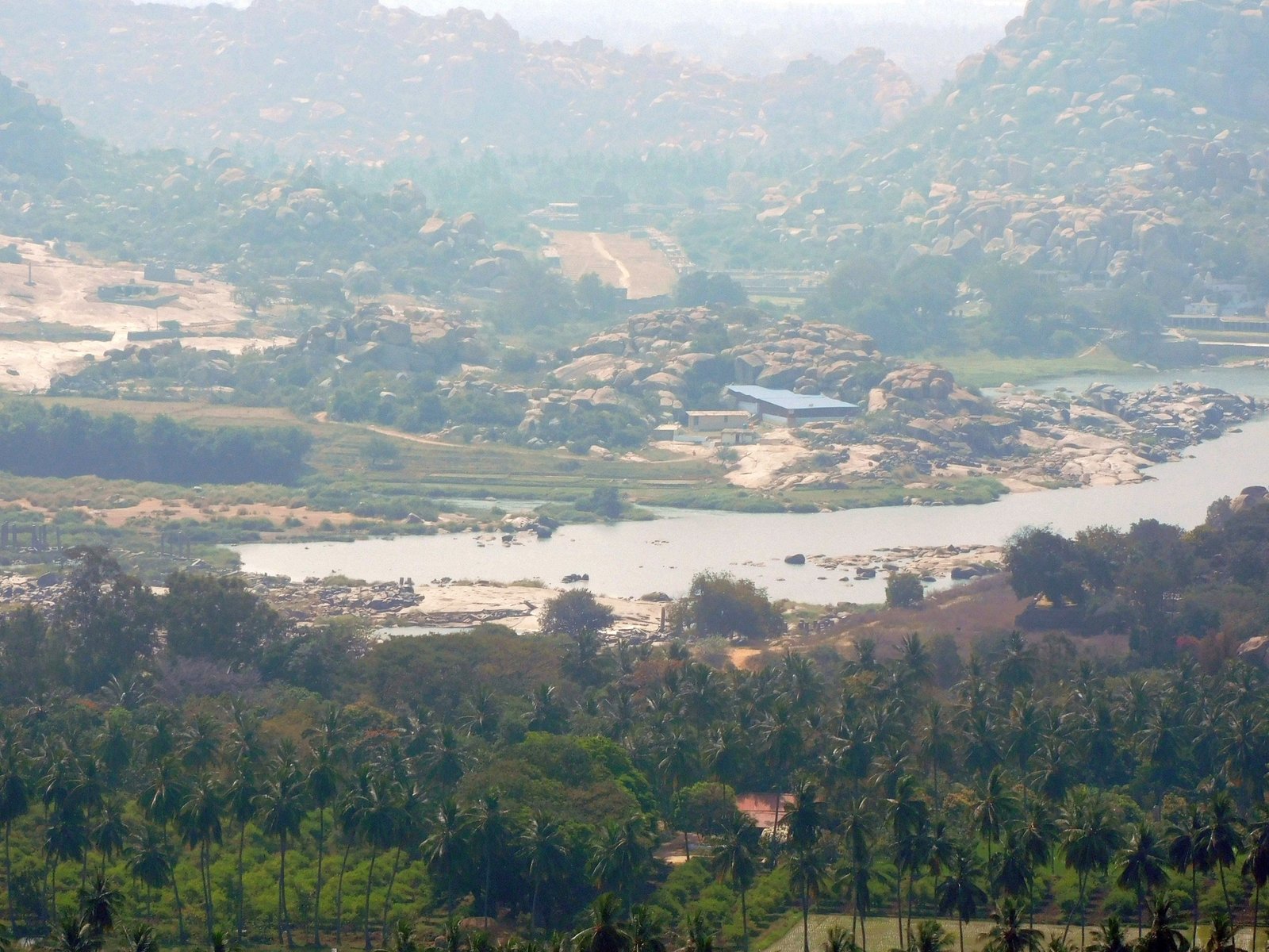 HBPA N 480 AchytarayaTemple from Anjanadri Hill, vijayanagara