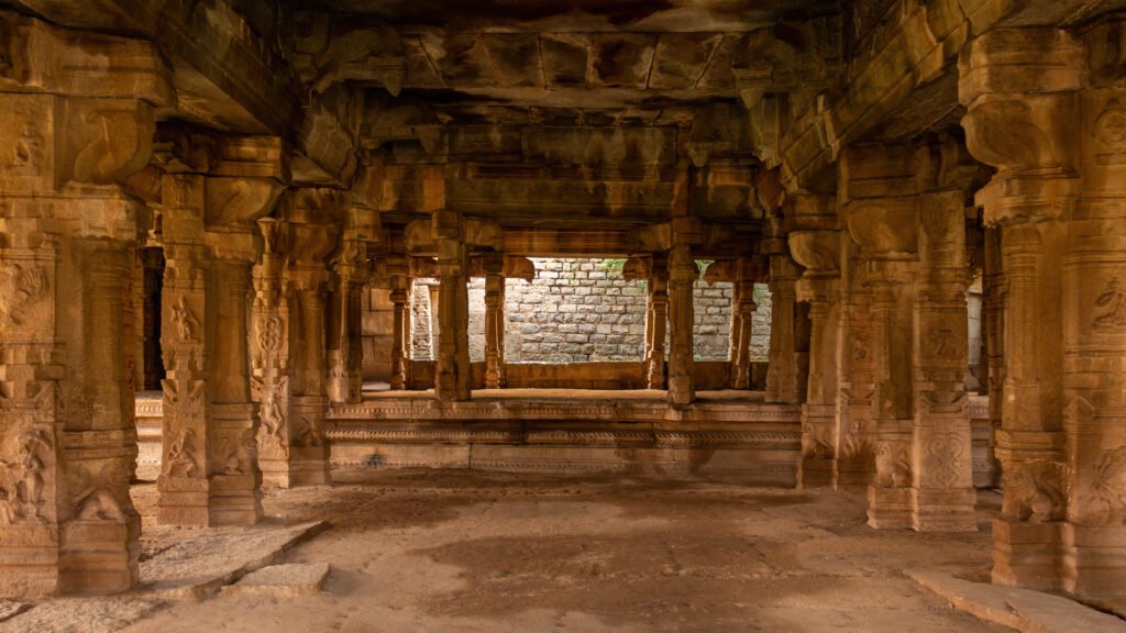 Inside the Achyutaraya Temple