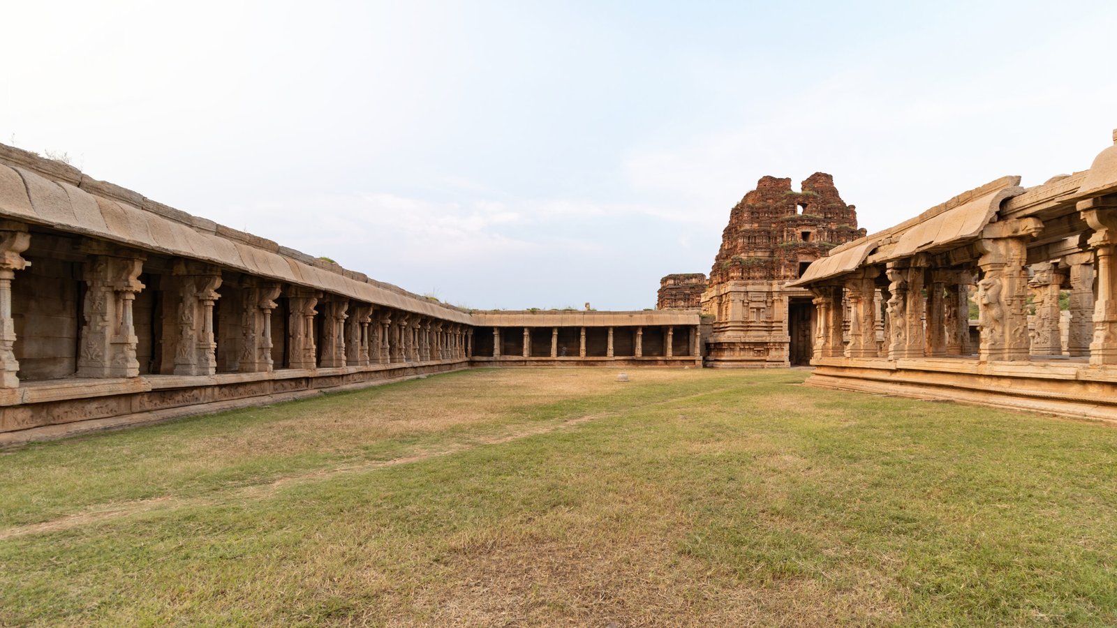 Open area to the west of Garbhagriha of Achyutaraya complex, vijayanagara