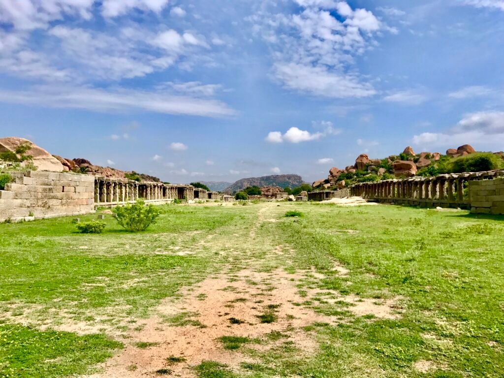 Ruins of Market infront of Achyutaraya Temple