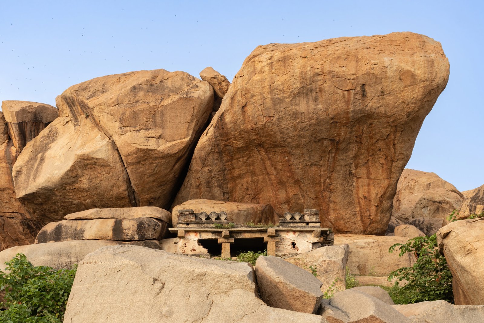 A temple under the hill on Hemakunta complex, vijayanagara