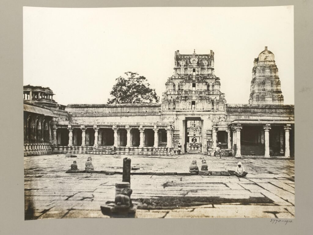 Virupaksha Temple Complex, Interior, Eastern Sanctuary 1856 photo